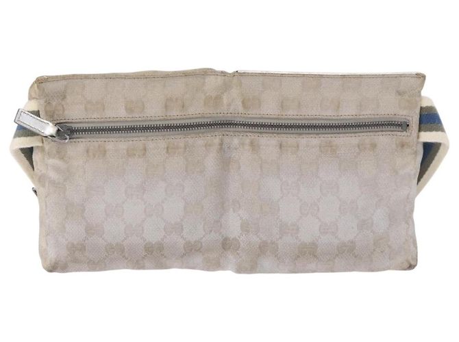 GUCCI GG Canvas Gürteltasche Silver 28566 Auth 195000 Silber - Ansicht 2