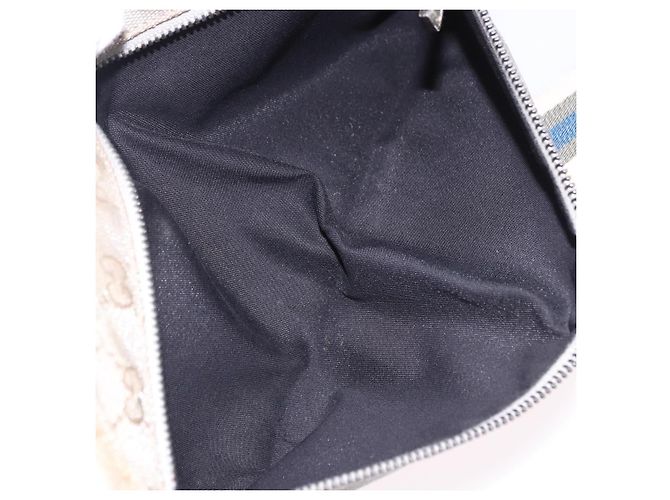 GUCCI GG Canvas Gürteltasche Silver 28566 Auth 195000 Silber - Ansicht 23