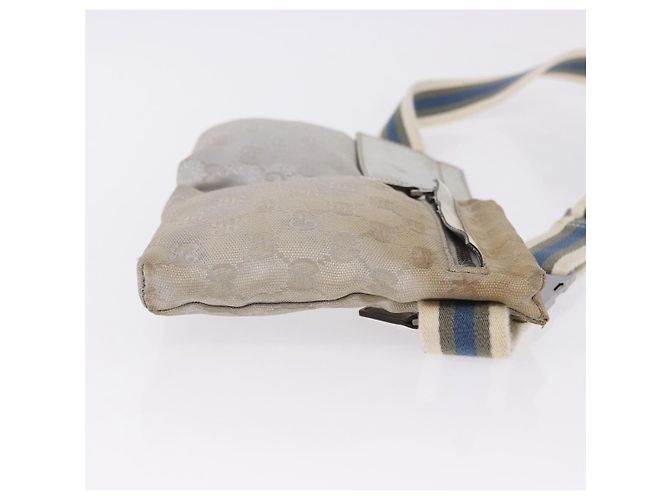 GUCCI GG Canvas Gürteltasche Silver 28566 Auth 195000 Silber - Ansicht 3