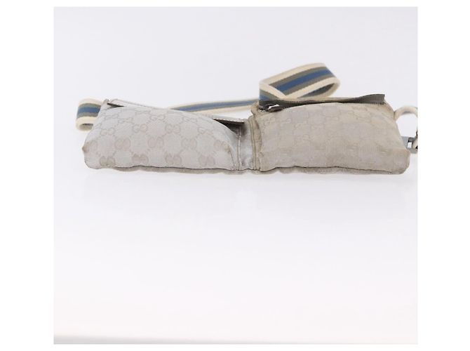 GUCCI GG Canvas Gürteltasche Silver 28566 Auth 195000 Silber - Ansicht 5