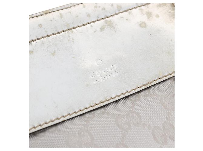 GUCCI GG Canvas Gürteltasche Silver 28566 Auth 195000 Silber - Ansicht 9