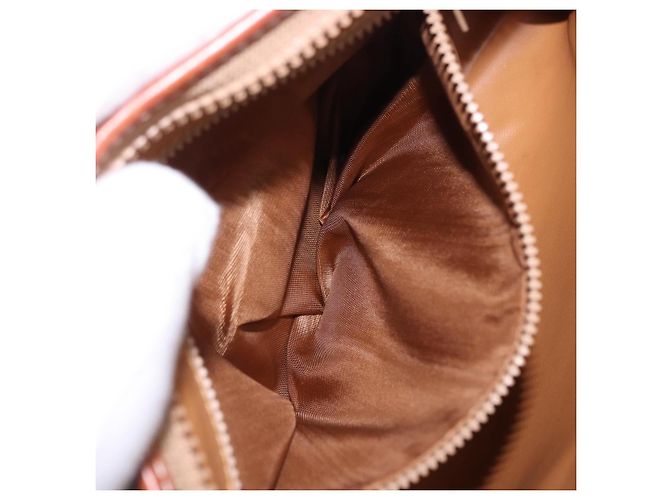 Céline Borsa a pochette CELINE Macadam PVC Beige Gold Auth 183561A D'oro - vista 11