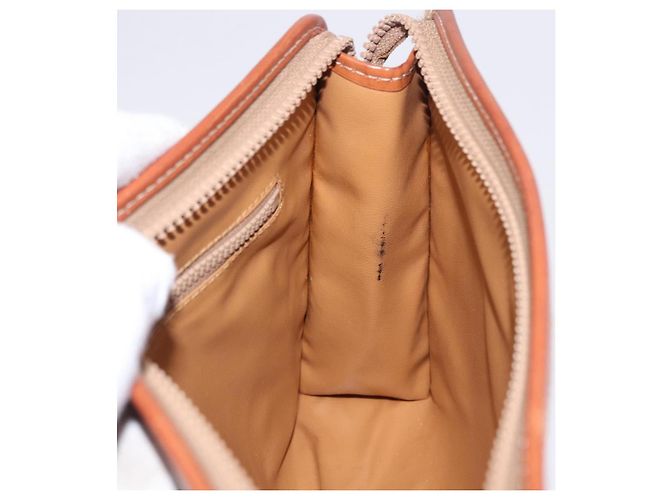 Céline Borsa a pochette CELINE Macadam PVC Beige Gold Auth 183561A D'oro - vista 18