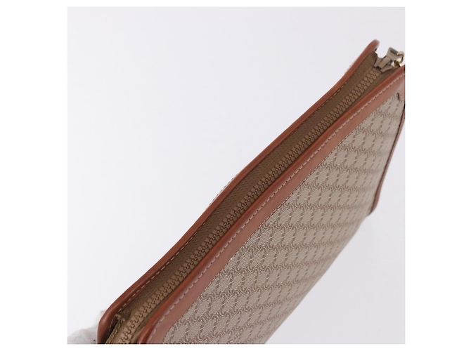 Céline Borsa a pochette CELINE Macadam PVC Beige Gold Auth 183561A D'oro - vista 6