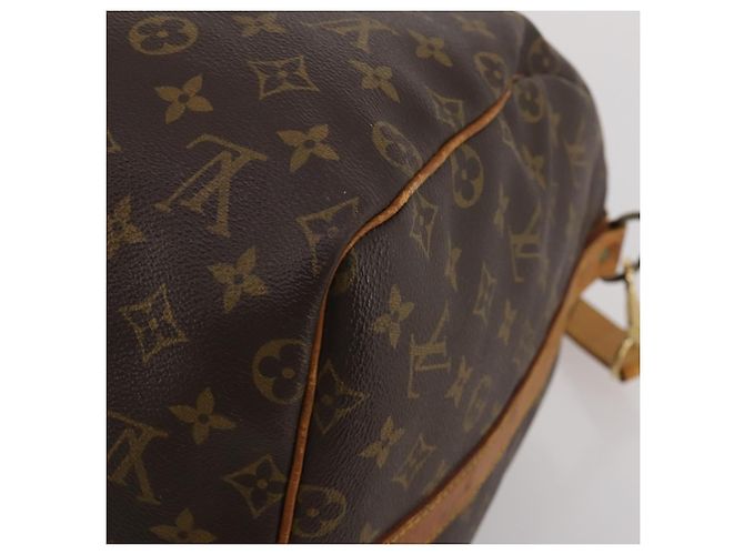 LOUIS VUITTON Monogram Keepall Bandouliere 55 Borsa Boston M41414 LV Auth 193877 Monogramma - vista 18