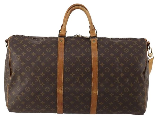 LOUIS VUITTON Monogram Keepall Bandouliere 55 Borsa Boston M41414 LV Auth 193877 Monogramma - vista 2