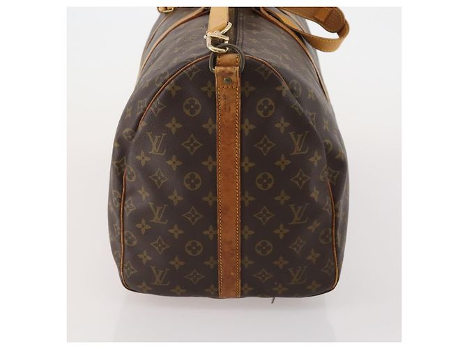 LOUIS VUITTON Monogram Keepall Bandouliere 55 Borsa Boston M41414 LV Auth 193877 Monogramma - vista 4