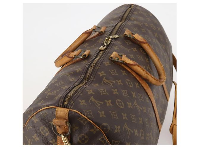 LOUIS VUITTON Monogram Keepall Bandouliere 55 Borsa Boston M41414 LV Auth 193877 Monogramma - vista 6