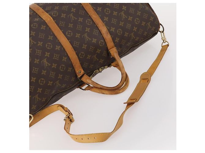 LOUIS VUITTON Monogram Keepall Bandouliere 55 Borsa Boston M41414 LV Auth 193877 Monogramma - vista 7