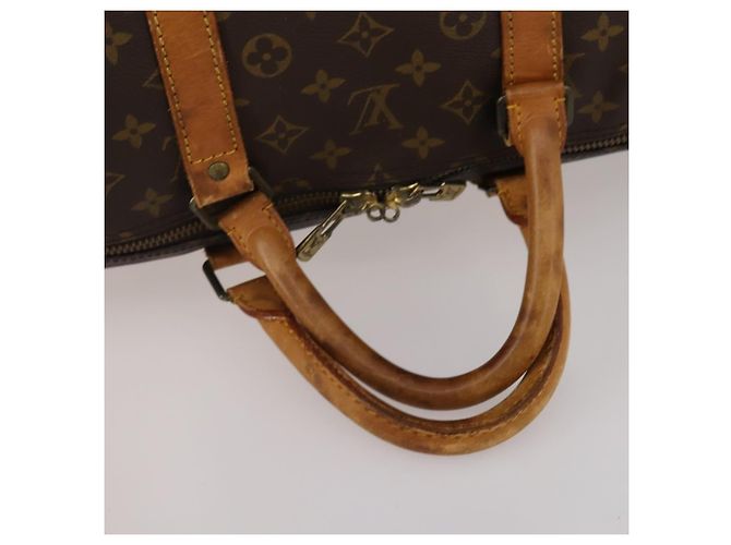 LOUIS VUITTON Monogram Keepall Bandouliere 55 Borsa Boston M41414 LV Auth 193877 Monogramma - vista 8