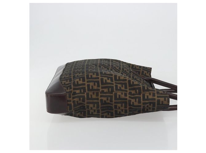 FENDI Zucca Canvas Tote Bag Brown Auth 195452V Braun - Ansicht 3