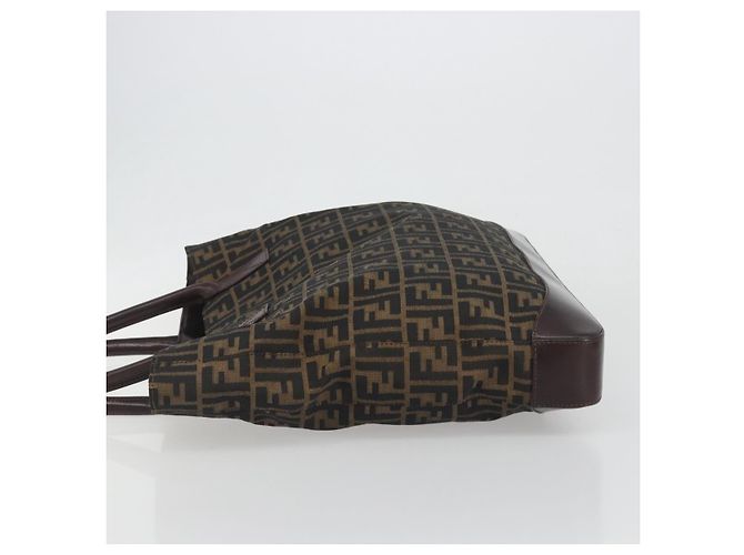 FENDI Zucca Canvas Tote Bag Brown Auth 195452V Braun - Ansicht 4