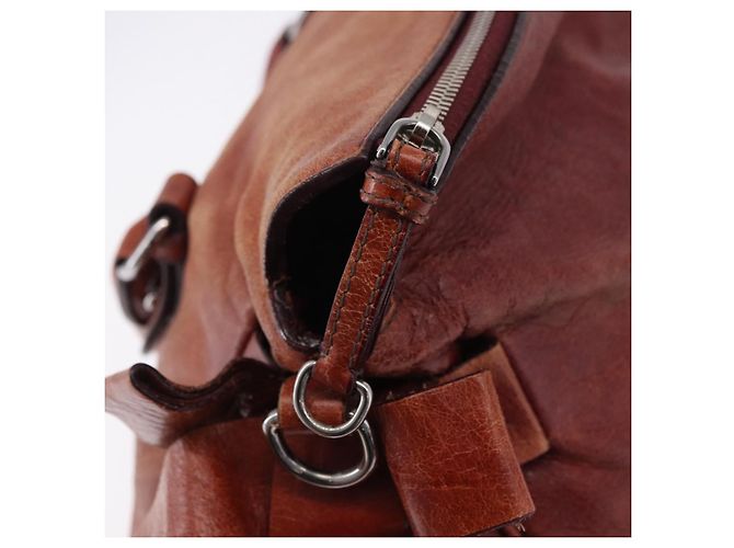 Borsa a mano Miu Miu in pelle rossa argento Auth 196298 Rosso - vista 10