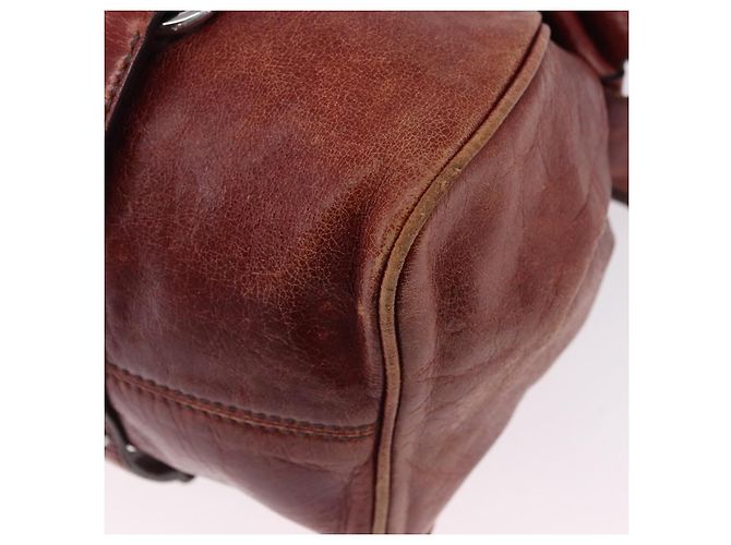 Borsa a mano Miu Miu in pelle rossa argento Auth 196298 Rosso - vista 16