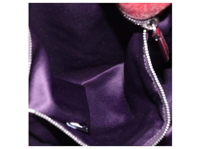 Borsa a mano Miu Miu in pelle rossa argento Auth 196298 Rosso - vista 22