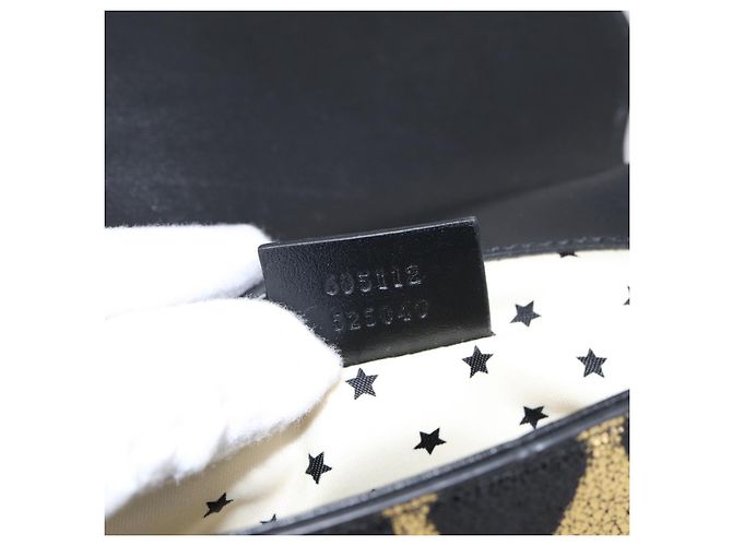 Borsello a vita GUCCI per bambini in pelle Oro Argento 605112 Auth 196463V - vista 12