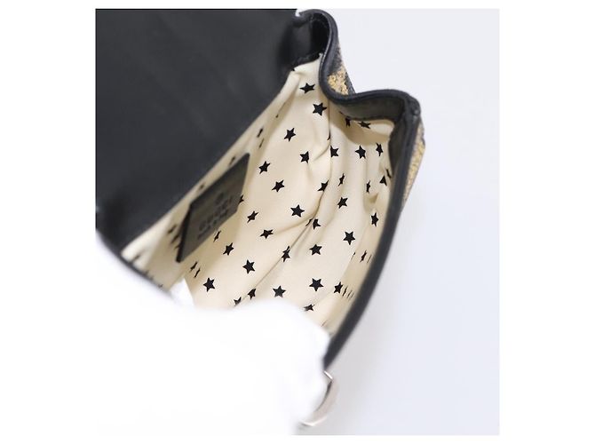 Borsello a vita GUCCI per bambini in pelle Oro Argento 605112 Auth 196463V - vista 20