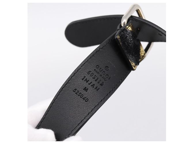 Borsello a vita GUCCI per bambini in pelle Oro Argento 605112 Auth 196463V - vista 9