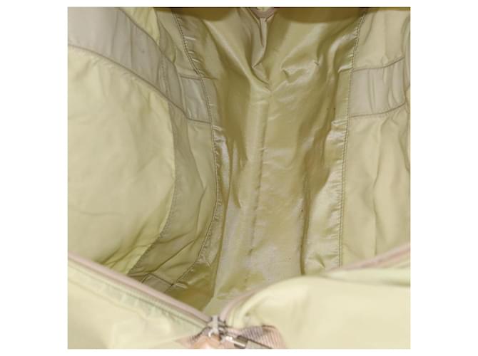 Borsa Boston PRADA Nylon Khaki Silver Auth 192536 Argento Cachi - vista 11
