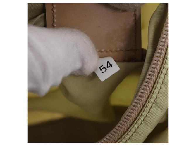 Borsa Boston PRADA Nylon Khaki Silver Auth 192536 Argento Cachi - vista 12