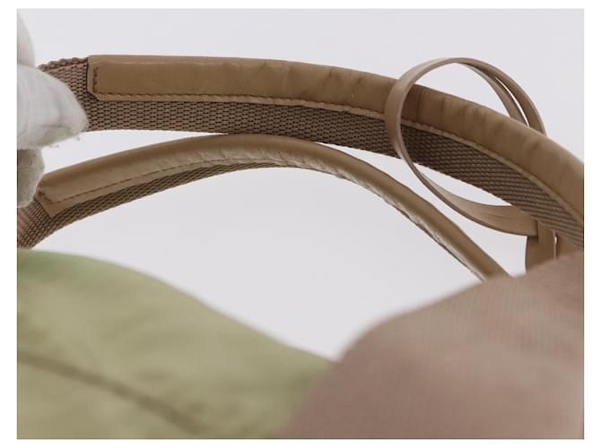 Borsa Boston PRADA Nylon Khaki Silver Auth 192536 Argento Cachi - vista 14