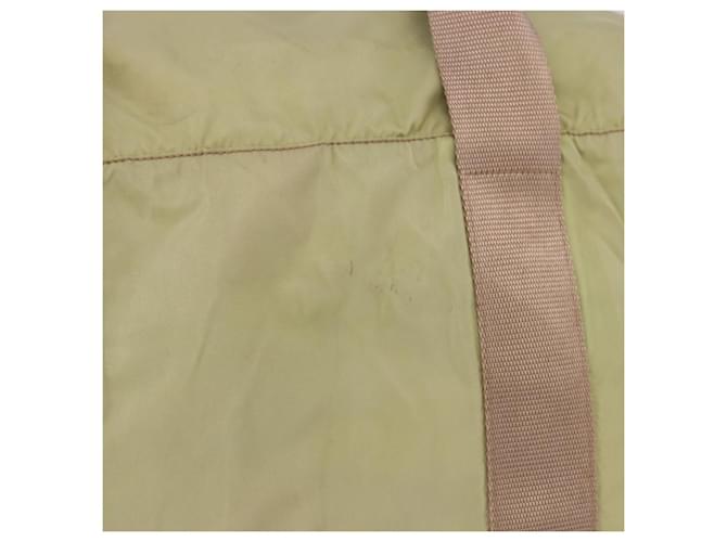 Borsa Boston PRADA Nylon Khaki Silver Auth 192536 Argento Cachi - vista 3