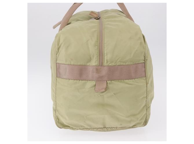 Borsa Boston PRADA Nylon Khaki Silver Auth 192536 Argento Cachi - vista 5