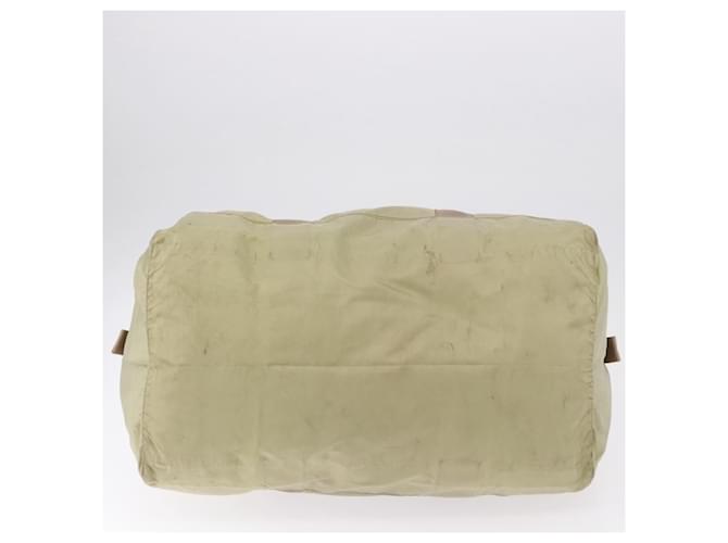 Borsa Boston PRADA Nylon Khaki Silver Auth 192536 Argento Cachi - vista 7