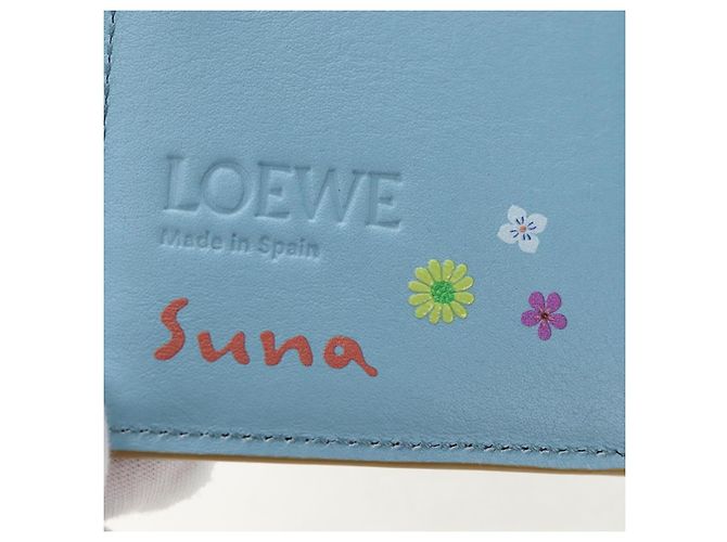 Portafoglio LOEWE in pelle Suna Fujita Collaboration Brown Silver Auth 195028M Marrone Argento - Ansicht 23