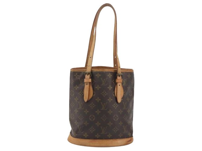 LOUIS VUITTON Borsa a spalla Monogram Bucket PM M42238 LV Auth 194314 Monogramma - vista 13