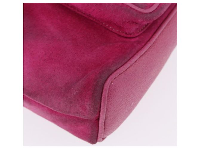 Zaino GUCCI Bamboo Camoscio Rosa Tono Oro 003 1705 0080 Auth BA14635 - vista 10