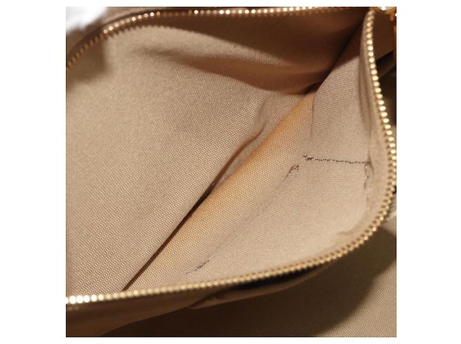 Borsa a mano PRADA Canapa M Canvas Beige Gold Auth 195043A D'oro - vista 11