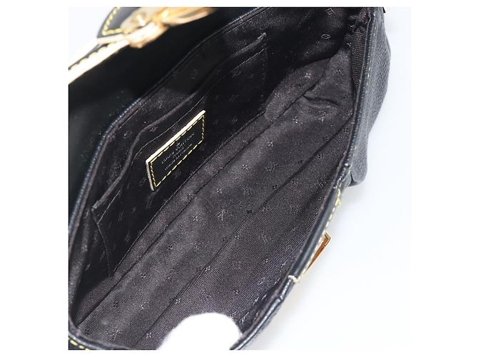 LOUIS VUITTON Borsa a Tracolla Suhari Precieux Pelle Nera M91776 Auth 194886SAV Nero - vista 10