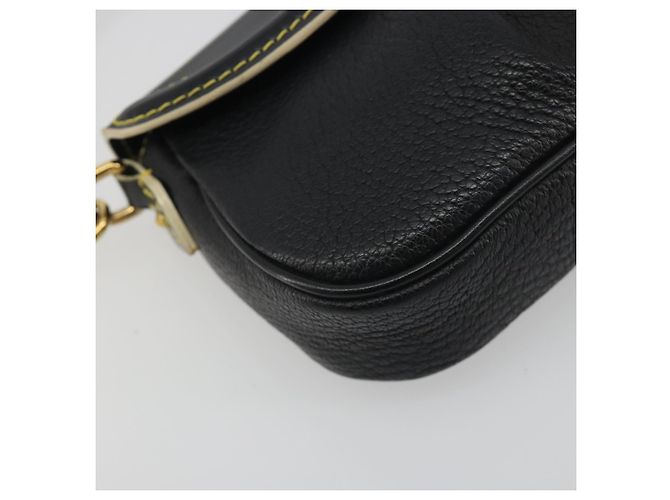 LOUIS VUITTON Borsa a Tracolla Suhari Precieux Pelle Nera M91776 Auth 194886SAV Nero - vista 15