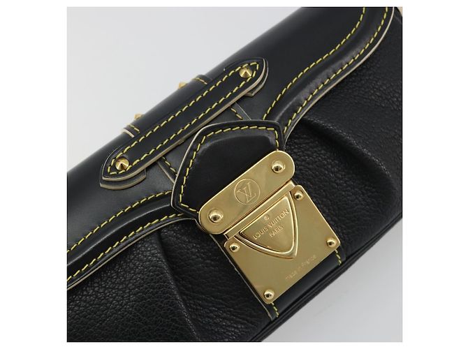 LOUIS VUITTON Borsa a Tracolla Suhari Precieux Pelle Nera M91776 Auth 194886SAV Nero - vista 18