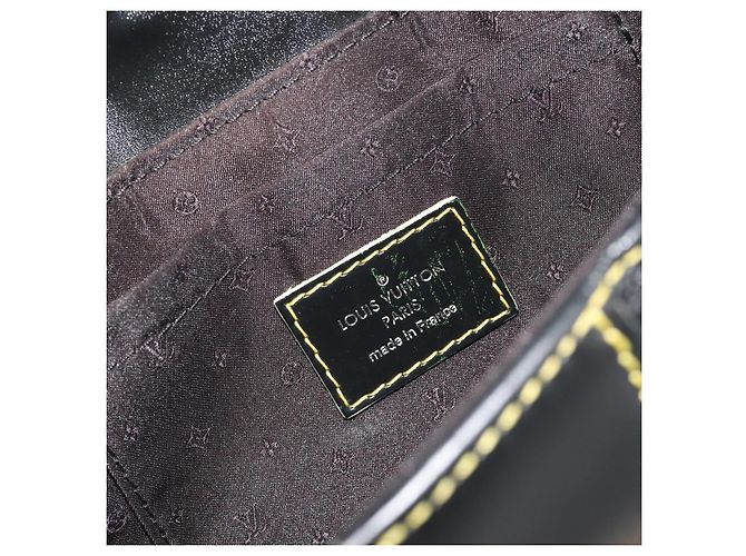 LOUIS VUITTON Borsa a Tracolla Suhari Precieux Pelle Nera M91776 Auth 194886SAV Nero - vista 20