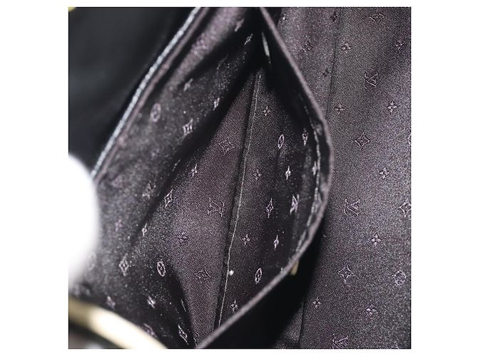 LOUIS VUITTON Borsa a Tracolla Suhari Precieux Pelle Nera M91776 Auth 194886SAV Nero - vista 23