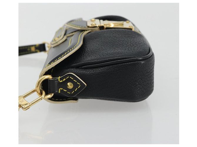 LOUIS VUITTON Borsa a Tracolla Suhari Precieux Pelle Nera M91776 Auth 194886SAV Nero - vista 4
