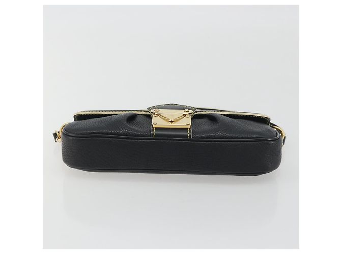 LOUIS VUITTON Borsa a Tracolla Suhari Precieux Pelle Nera M91776 Auth 194886SAV Nero - vista 5