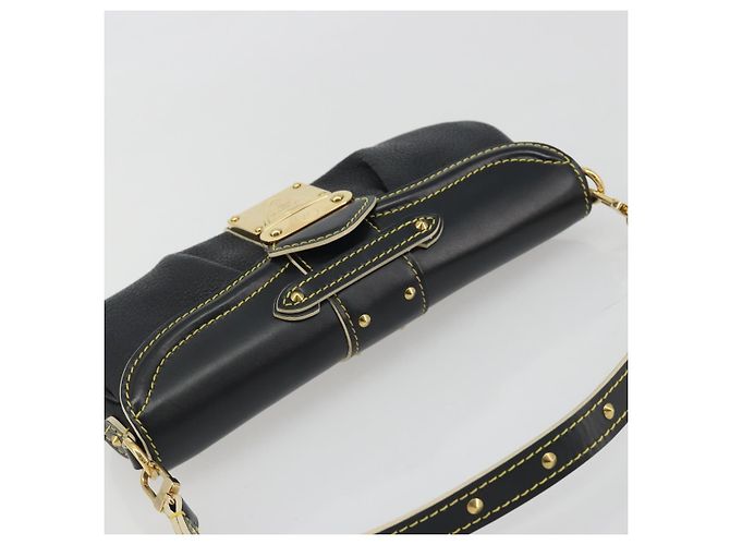 LOUIS VUITTON Borsa a Tracolla Suhari Precieux Pelle Nera M91776 Auth 194886SAV Nero - vista 6