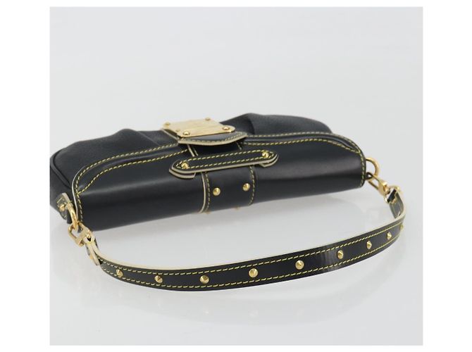 LOUIS VUITTON Borsa a Tracolla Suhari Precieux Pelle Nera M91776 Auth 194886SAV Nero - vista 7