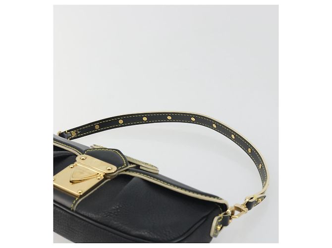 LOUIS VUITTON Borsa a Tracolla Suhari Precieux Pelle Nera M91776 Auth 194886SAV Nero - vista 8