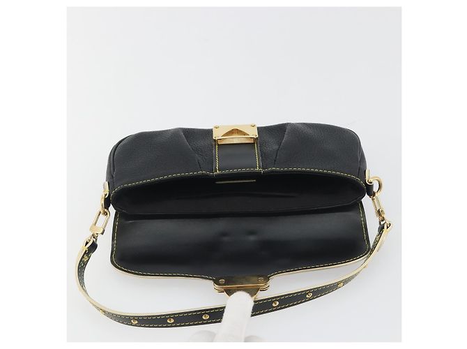 LOUIS VUITTON Borsa a Tracolla Suhari Precieux Pelle Nera M91776 Auth 194886SAV Nero - vista 9