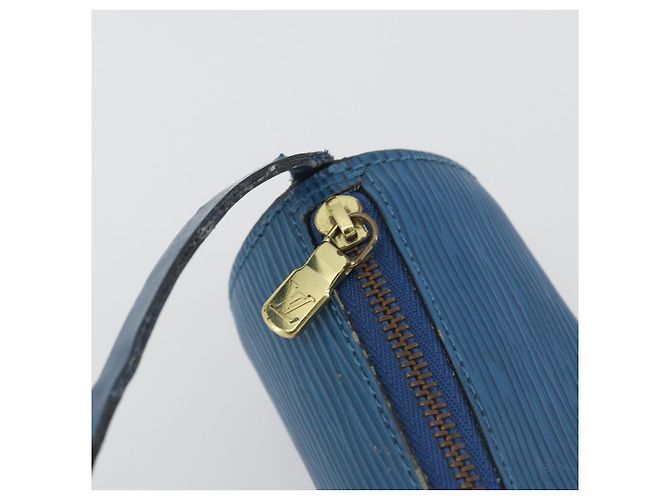 LOUIS VUITTON Epi Soufflot Pouch Blue LV Auth 196216 - vista 10