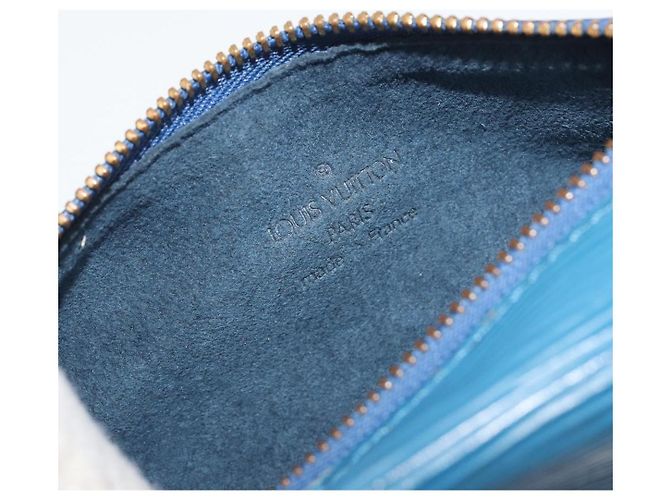 LOUIS VUITTON Epi Soufflot Pouch Blue LV Auth 196216 - vista 17