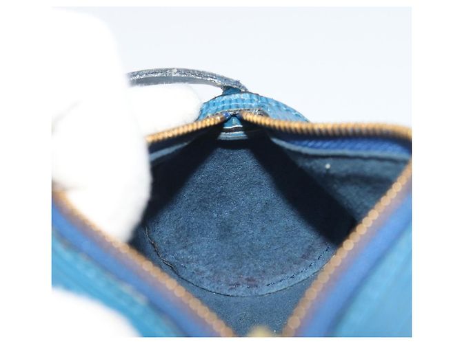 LOUIS VUITTON Epi Soufflot Pouch Blue LV Auth 196216 - vista 19
