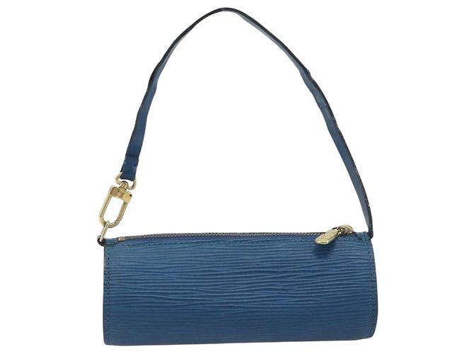 LOUIS VUITTON Epi Soufflot Pouch Blue LV Auth 196216 - vista 2