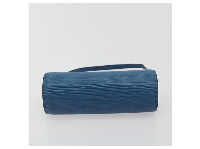LOUIS VUITTON Epi Soufflot Pouch Blue LV Auth 196216 - vista 5