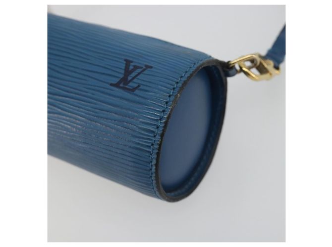LOUIS VUITTON Epi Soufflot Pouch Blue LV Auth 196216 - vista 9