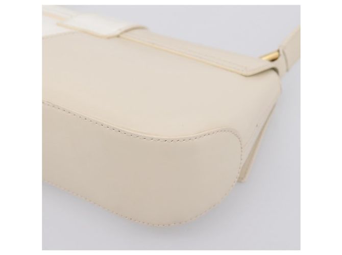 Borsa a tracolla Salvatore Ferragamo Gancini in pelle beige chiaro e oro Auth 196789A D'oro - vista 16
